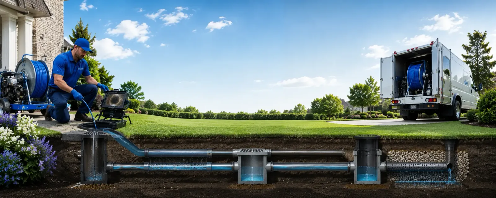 Outdoor drain cleaning information for Bowersville, GA